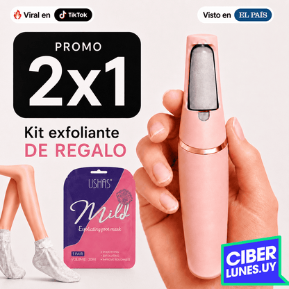 EXFOLIADOR DE CALLOS SOFTIA 2x1 + KIT EXFOLIANTE PARA PIES DE REGALO