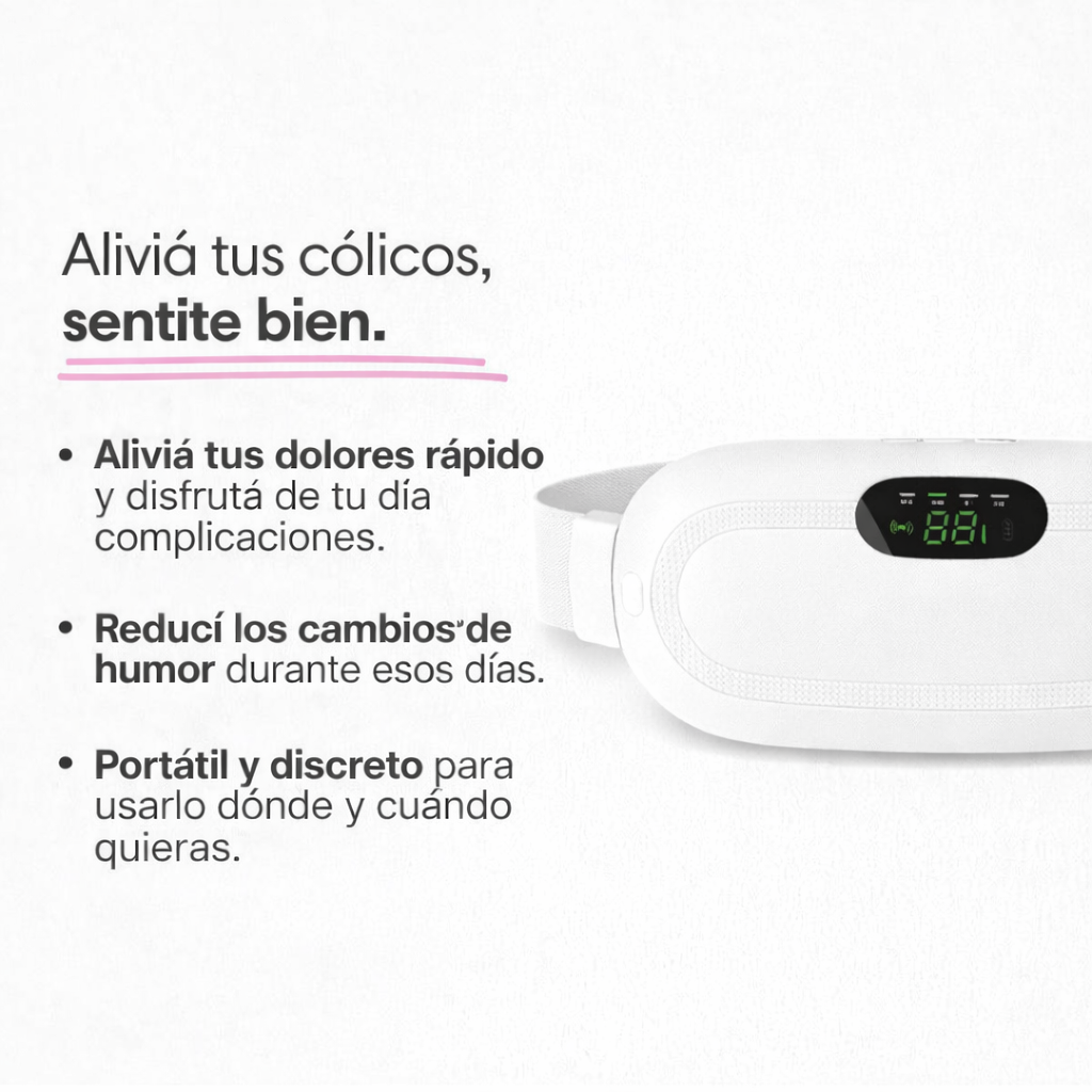 Alivio Inmediato del Dolor | Cinturón Menstrual Softia