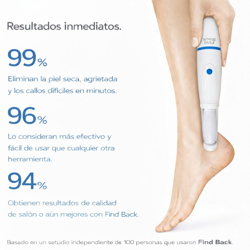 Adiós Callos y Talones Ásperos | Lápiz Quita Callos Electrónico Blanco Softia